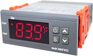 Inkbird All-Purpose Digital Temperature Controller Fahrenheit and Centigrade Thermostat with Sensor 2 Relays ITC-1000F for...