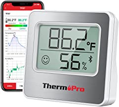 ThermoPro TP357 260FT Bluetooth Hygrometer Room Thermometer for Home with Remote Temperature and Humidity Monitor & Smart ...